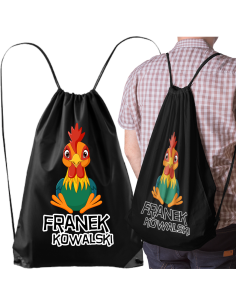 TORBA PLECAK WOREK DO SZKOŁY Z NADRUKIEM IMIĘ W6