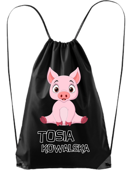 TORBA PLECAK WOREK DO SZKOŁY Z NADRUKIEM IMIĘ W7