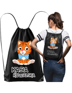 TORBA PLECAK WOREK DO SZKOŁY Z NADRUKIEM IMIĘ W8