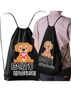 TORBA PLECAK WOREK DO SZKOŁY Z NADRUKIEM IMIĘ W9