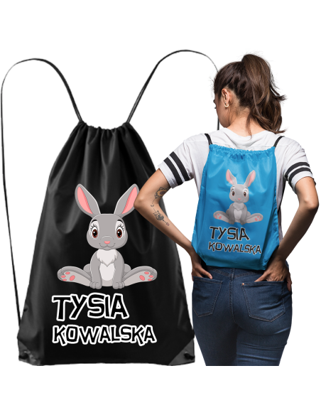 TORBA PLECAK WOREK DO SZKOŁY Z NADRUKIEM IMIĘ W10