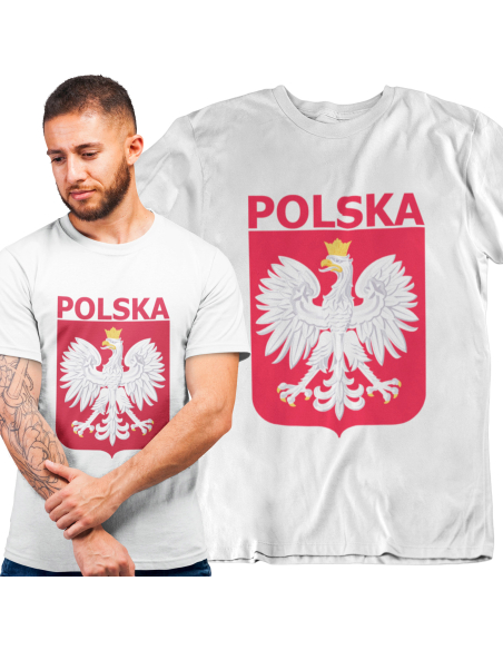 KOSZULKA KIBICA REPREZENTACJI POLSKI DUŻY HERB