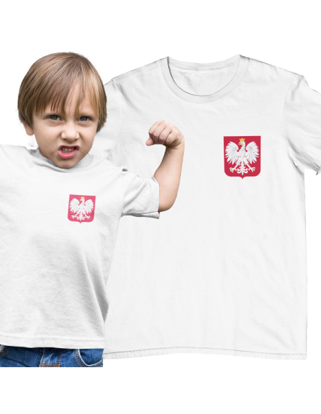 KOSZULKA KIBICA POLSKA DZIECIĘCA ORZEŁ BIAŁY