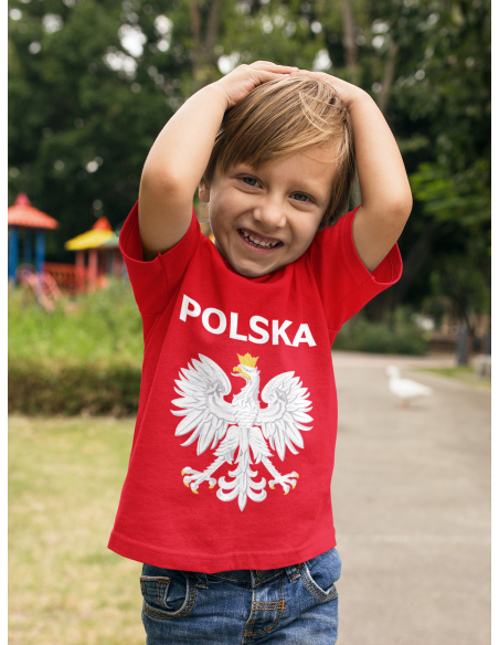KOSZULKA KIBICA POLSKA DZIECIĘCA ORZEŁ BIAŁY 2