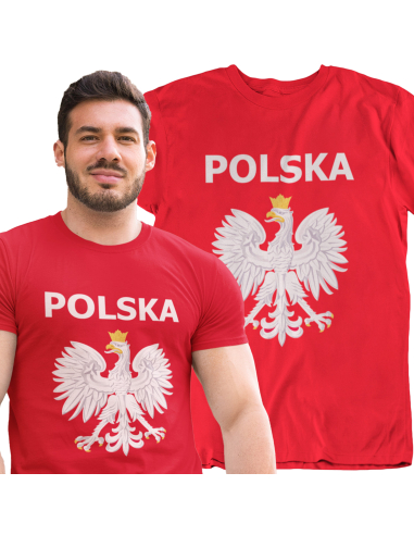 KOSZULKA KIBICA REPREZENTACJI POLSKI DUŻY HERB