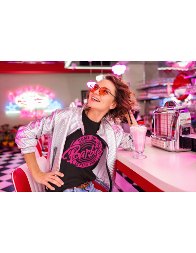 KOSZULKA DAMSKA BARBIE LETS GO PARTY 2