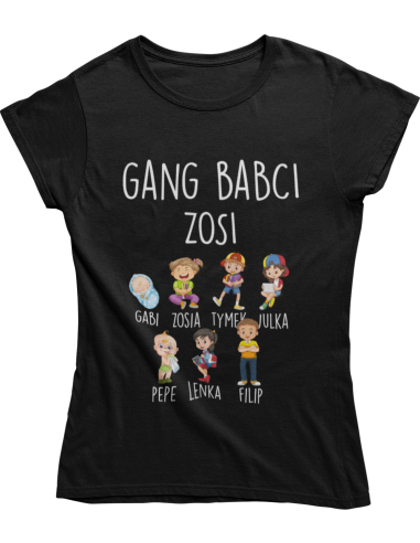 KOSZULKA DAMSKA GANG BABCI wzory