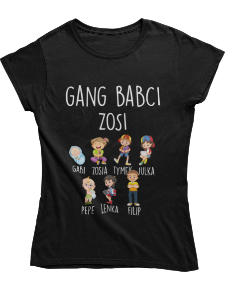 KOSZULKA DAMSKA GANG BABCI wzory