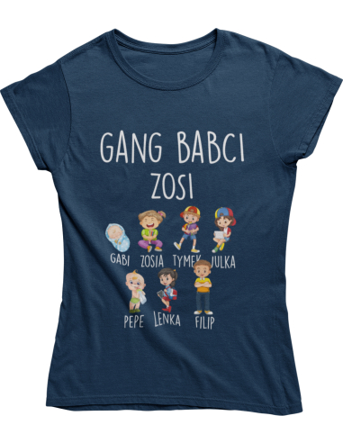 KOSZULKA DAMSKA GANG BABCI wzory