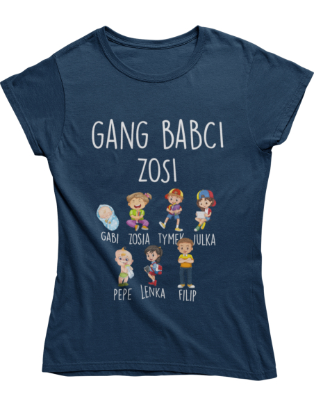 KOSZULKA DAMSKA GANG BABCI wzory