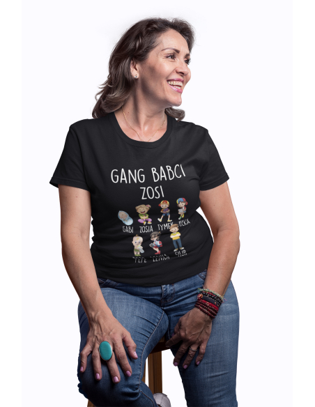 KOSZULKA DAMSKA GANG BABCI wzory