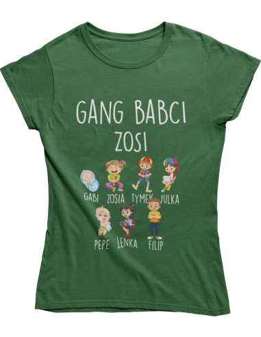 KOSZULKA DAMSKA GANG BABCI wzory