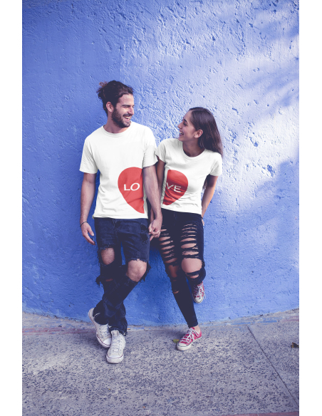 ZESTAW KOSZULEK DLA PAR LOVE SERCA