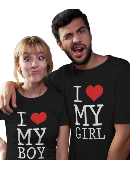 ZESTAW KOSZULEK DLA PAR I LOVE MY ...