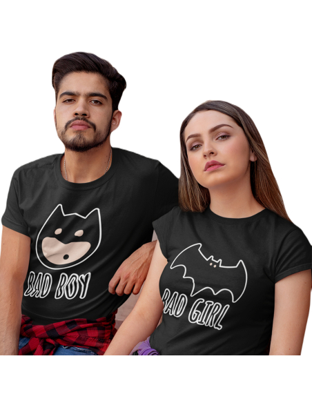 ZESTAW KOSZULEK DLA PAR BAD BOY BAD GIRL