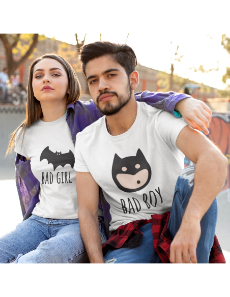 ZESTAW KOSZULEK DLA PAR BAD BOY BAD GIRL