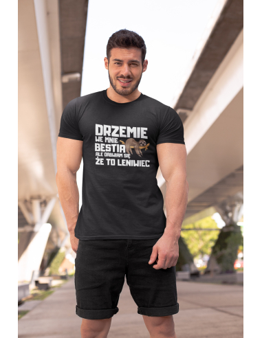 KOSZULKA MĘSKA DRZEMIE WE MNIE BESTIA...