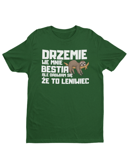 KOSZULKA MĘSKA DRZEMIE WE MNIE BESTIA 242