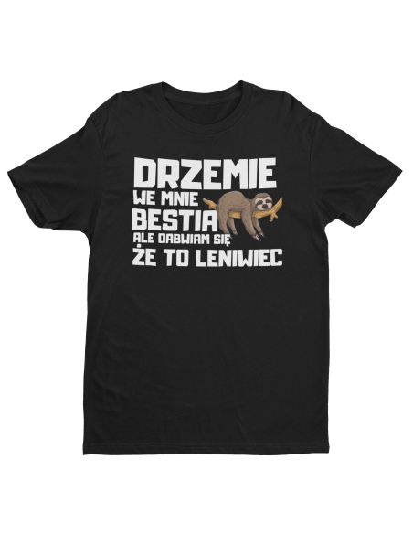 KOSZULKA MĘSKA DRZEMIE WE MNIE BESTIA 242