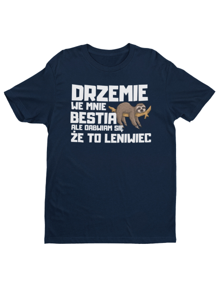 KOSZULKA MĘSKA DRZEMIE WE MNIE BESTIA 242