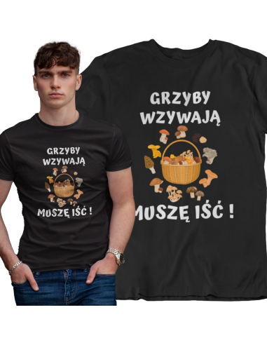 KOSZULKA MĘSKA Grzyby wzywają