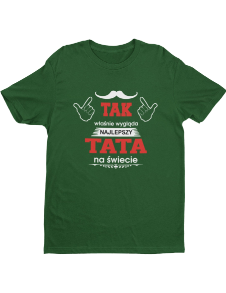 KOSZULKA MĘSKA Dla Taty "Najlepszy tata na świecie"