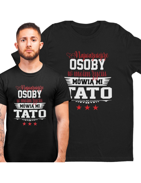 KOSZULKA MĘSKA Dla Taty "Najlepszy tata"