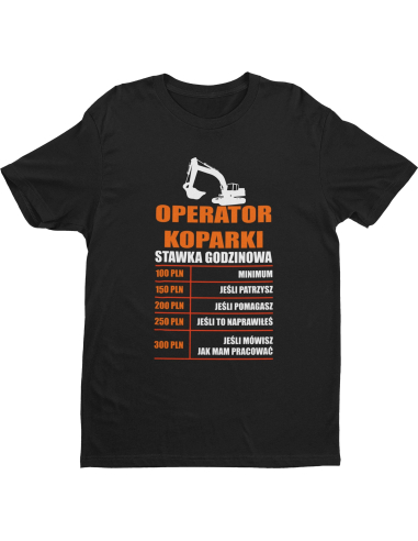 KOSZULKA MĘSKA Operator koparki