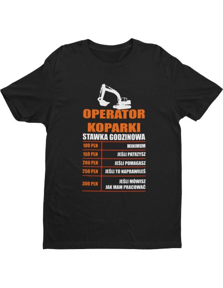 KOSZULKA MĘSKA Operator koparki
