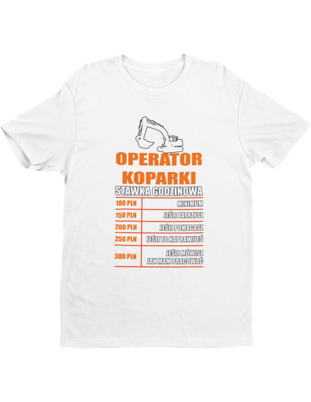 KOSZULKA MĘSKA Operator koparki
