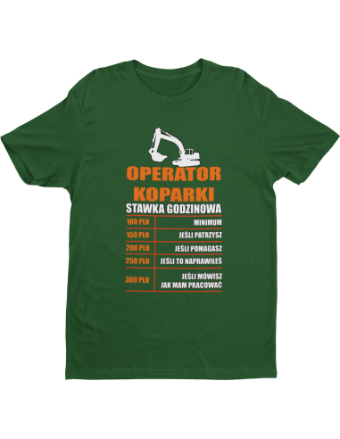 KOSZULKA MĘSKA Operator koparki