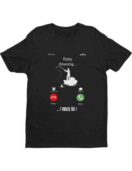 KOSZULKA MĘSKA Ryby dzwonią