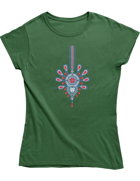 KOSZULKA DAMSKA WIOSENNA FOLKOWA PARZENICA