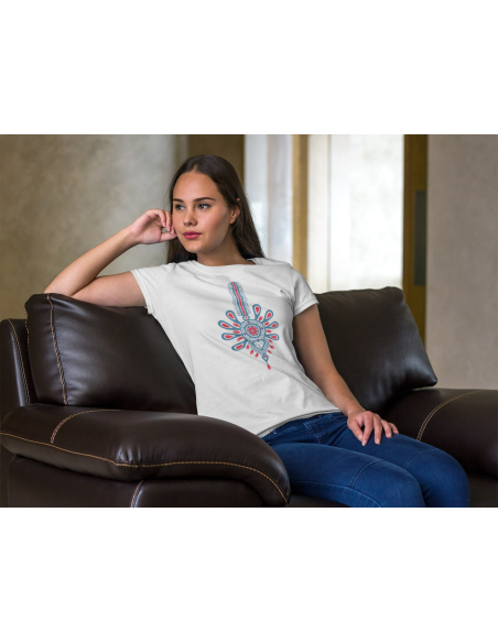 KOSZULKA DAMSKA WIOSENNA FOLKOWA PARZENICA