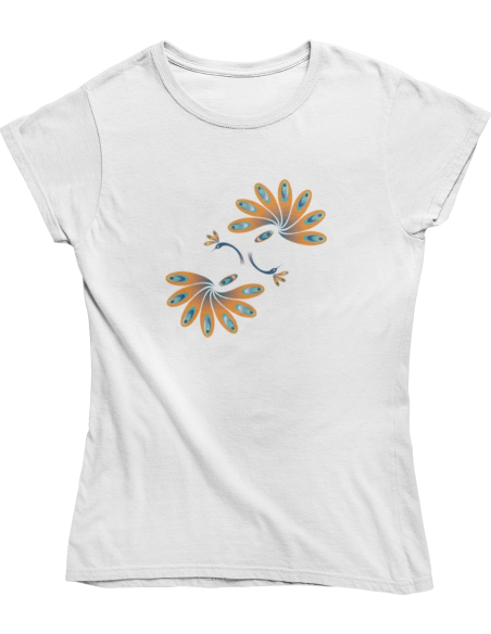 KOSZULKA DAMSKA WIOSENNA Z PAWIEM