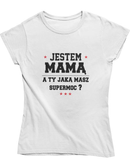 KOSZULKA DAMSKA DLA MAM SUPERMOC