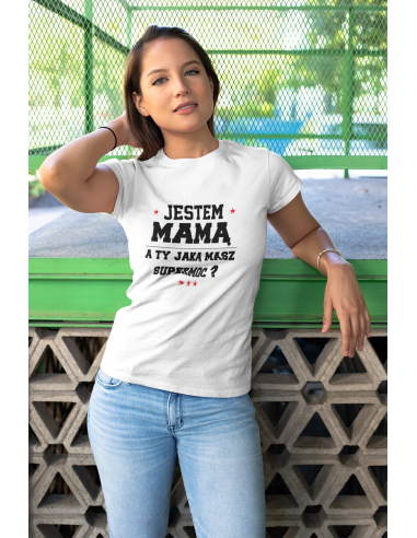 KOSZULKA DAMSKA DLA MAM SUPERMOC