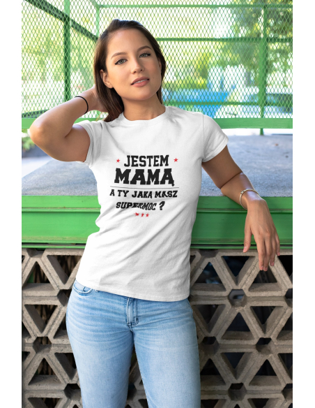 KOSZULKA DAMSKA DLA MAM SUPERMOC