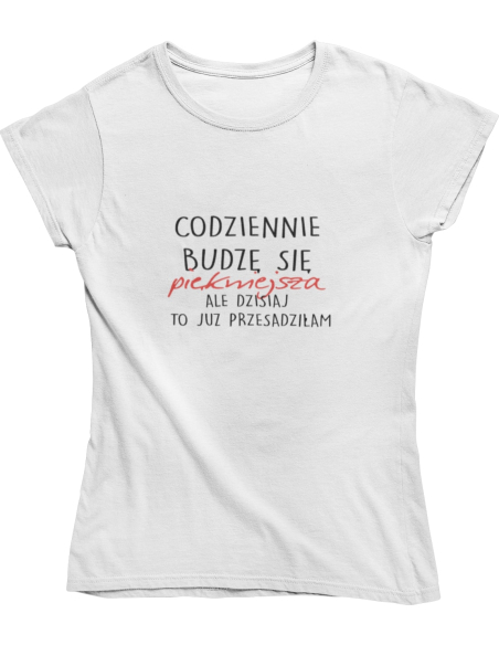 KOSZULKA DAMSKA DLA MAM "Codziennie piękniejsza"