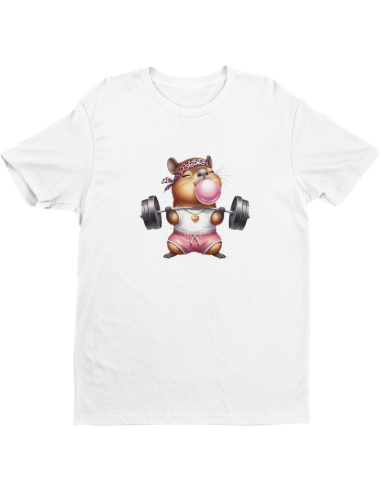 KOSZULKA MĘSKA Kapibara ze sztangą