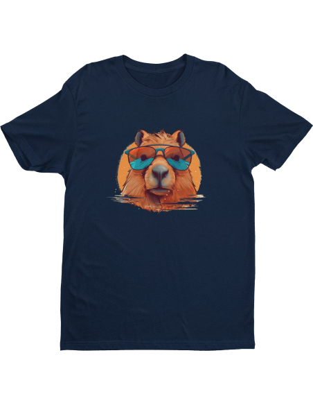 KOSZULKA MĘSKA Kapibara z okularami