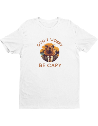 KOSZULKA MĘSKA Kapibara w garniturze