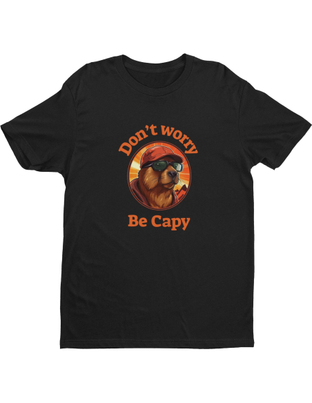 KOSZULKA MĘSKA Kapibara w czapce