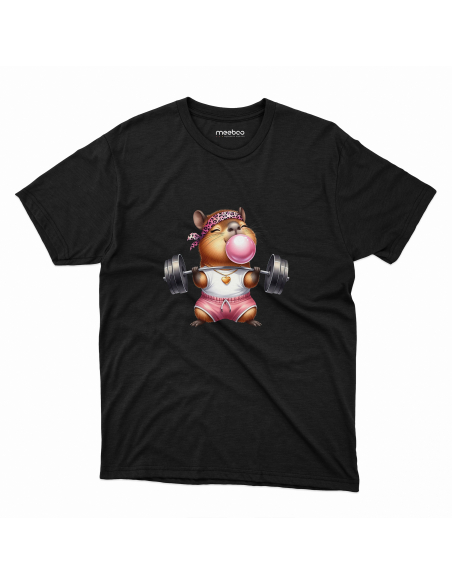 Koszulka DZIECIĘCA Kapibara podnosząca ciężary