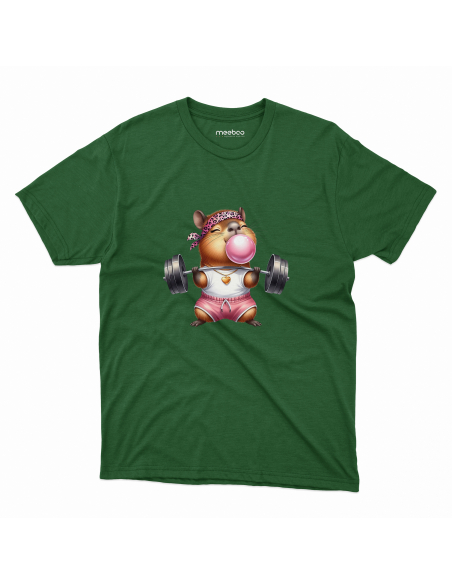 Koszulka DZIECIĘCA Kapibara podnosząca ciężary