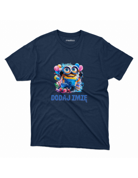 Koszulka DZIECIĘCA Szczęśliwy minionek z wybranym imieniem