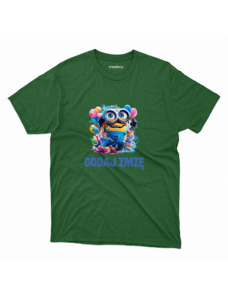 Koszulka DZIECIĘCA Szczęśliwy minionek z wybranym imieniem