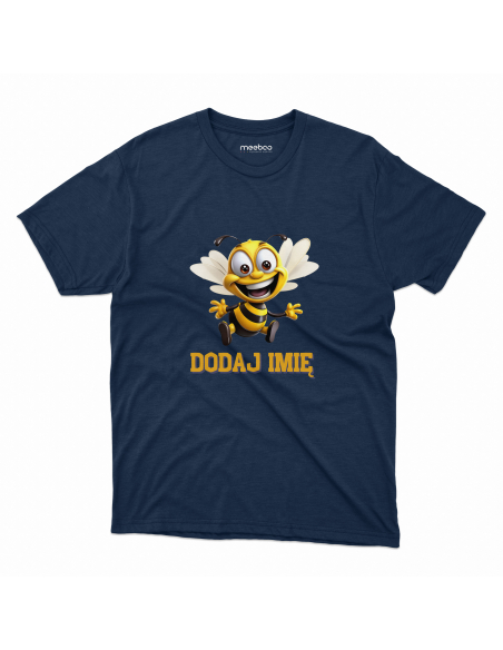 Koszulka DZIECIĘCA Szczęśliwa pszczółka z wybranym imieniem