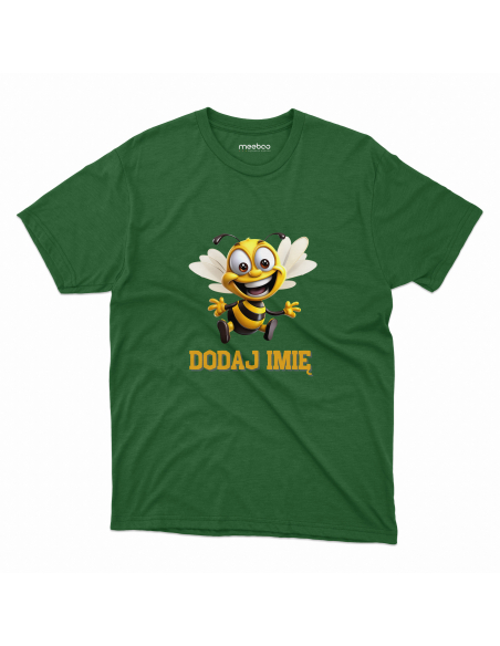 Koszulka DZIECIĘCA Szczęśliwa pszczółka z wybranym imieniem