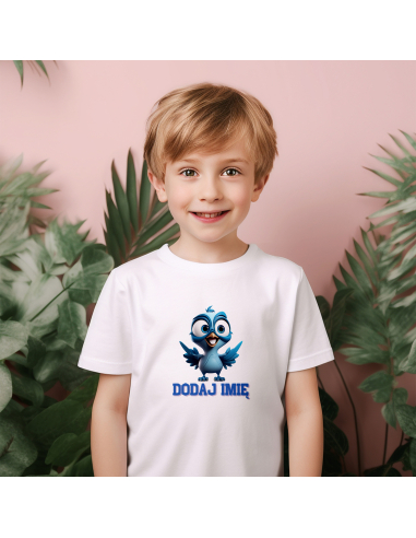 Koszulka DZIECIĘCA Niebieski ptaszek...